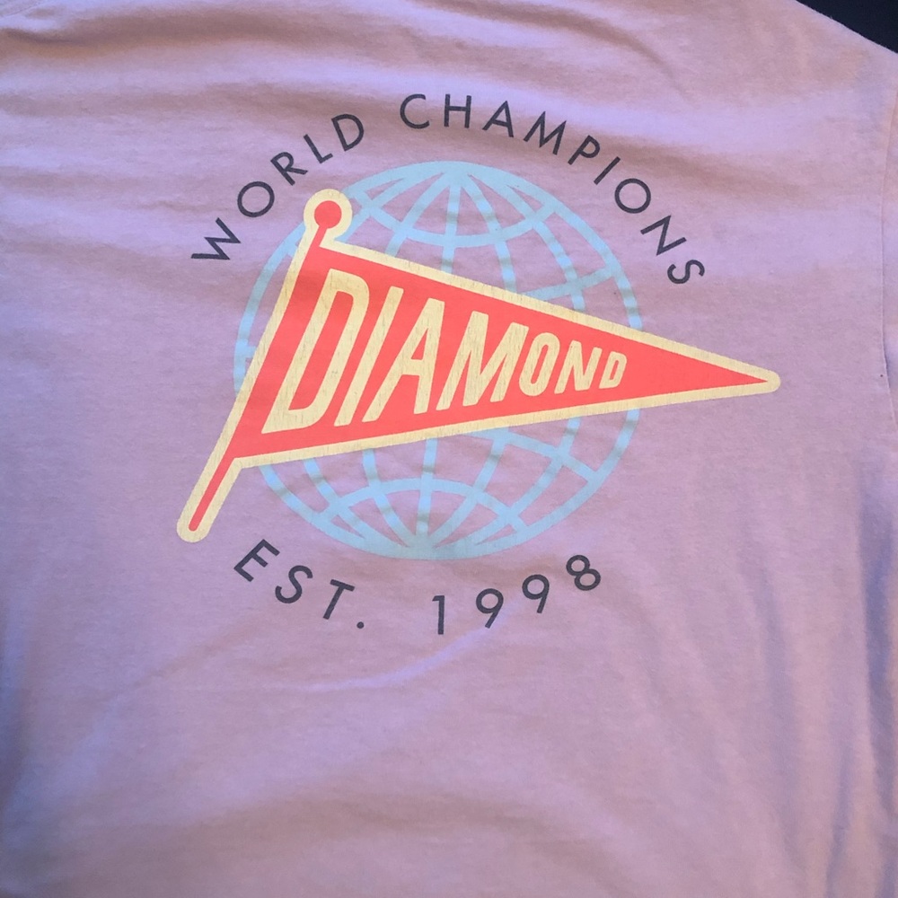 Purple diamond medium sized tee
